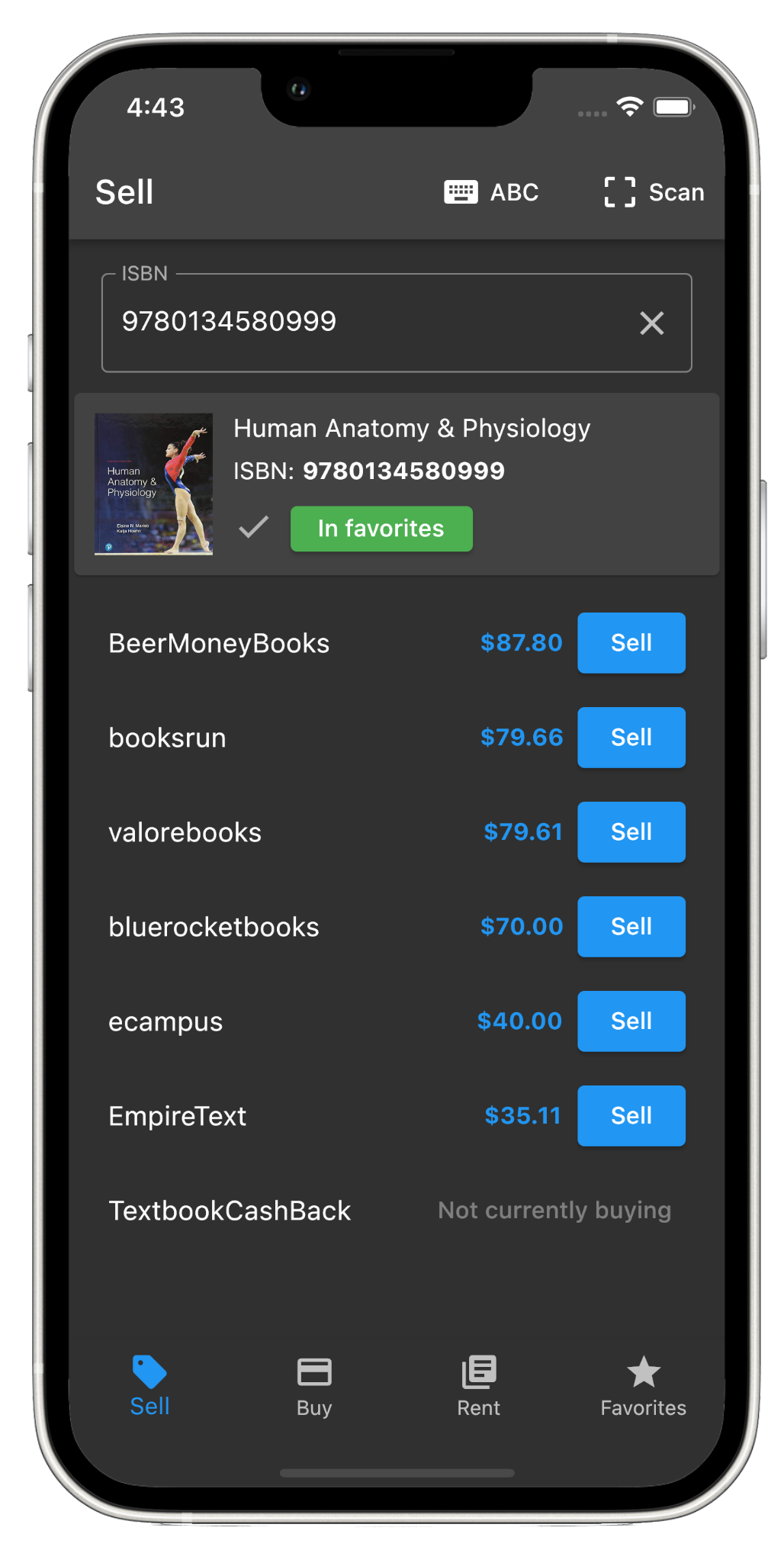 BookTrapper search results
